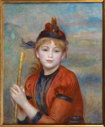 Retkeilijä (öljy kankaalle) tekijältä Pierre Auguste Renoir