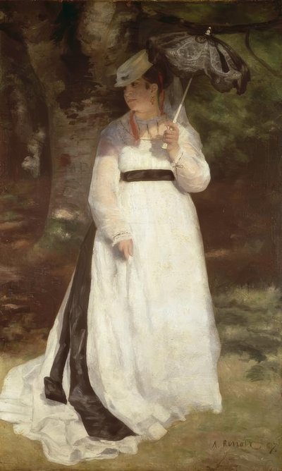 Lise ja aurinkovarjo tekijältä Pierre-Auguste Renoir