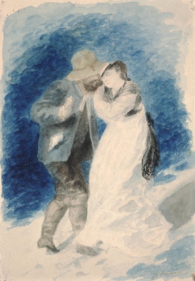 Jules Le Coeur ja rouva Clemence Trehot tekijältä Pierre Auguste Renoir