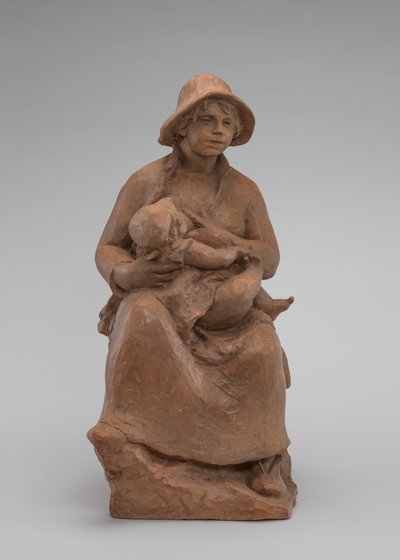 Äitiys: Madame Renoir ja poika, n. 1916. tekijältä Pierre Auguste Renoir