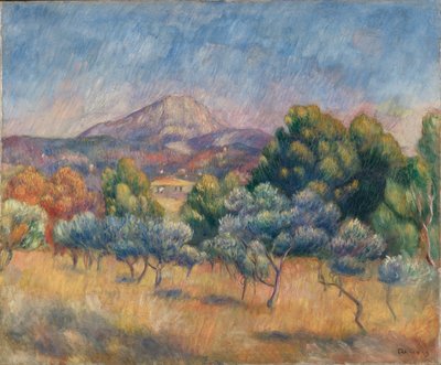 Mont Sainte-Victoire tekijältä Pierre Auguste Renoir