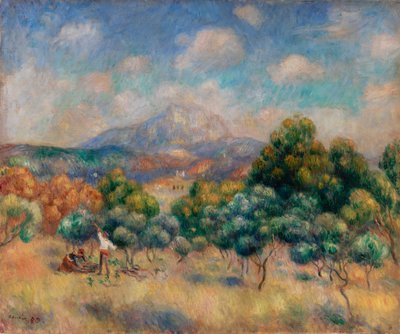 Sainte-Victoire-vuori (maisema) tekijältä Pierre Auguste Renoir