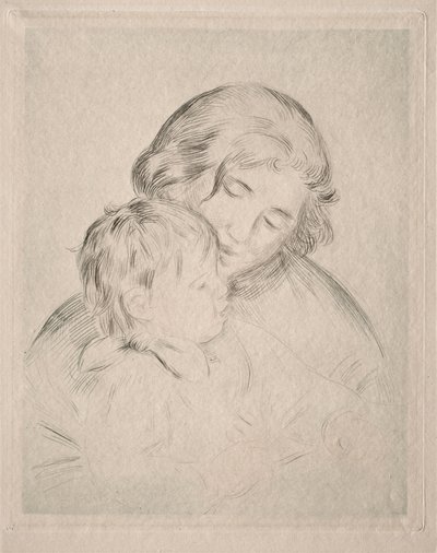 Äiti ja lapsi tekijältä Pierre Auguste Renoir