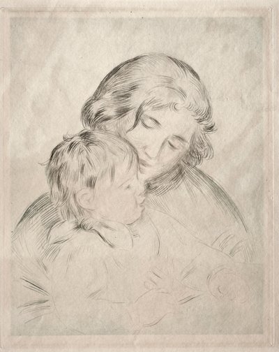 Äiti ja lapsi, 1896. tekijältä Pierre Auguste Renoir