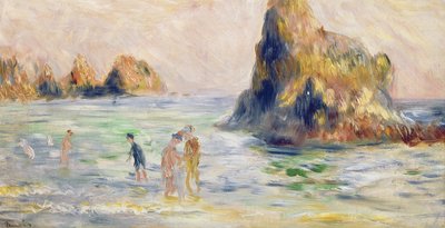 Moulin Huet Bay, Guernsey, n. 1883 tekijältä Pierre-Auguste Renoir