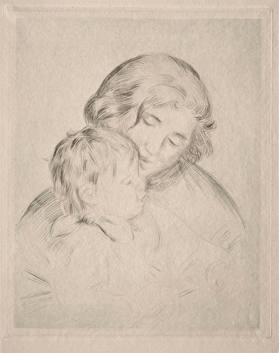 Äiti ja lapsi. tekijältä Pierre-Auguste Renoir