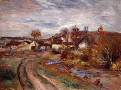 Normandian maaseutu; Maisema Normandiassa, 1895 tekijältä Pierre-Auguste Renoir