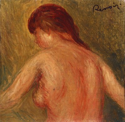 Alaston naisen vartalo, takaa tekijältä Pierre Auguste Renoir