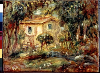 Maaseutu. Le Canet. Pierre Auguste Renoirin maalaus (Pierre-Auguste Renoir tekijältä Pierre Auguste Renoir