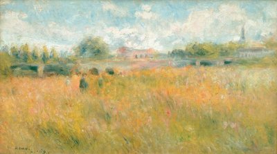 Paysage au bord de la Seine à Rueil tekijältä Pierre Auguste Renoir