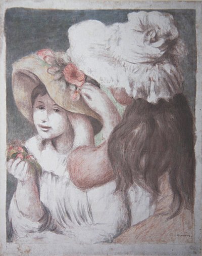 Hatun kiinnittäminen tekijältä Pierre Auguste Renoir