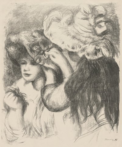 Hatun kiinnittäminen tekijältä Pierre Auguste Renoir