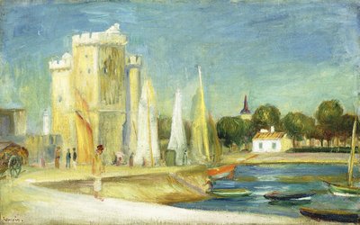 La Rochellen satama, 1896 tekijältä Pierre-Auguste Renoir