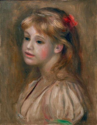 Porträt eines Mädchens tekijältä Pierre Auguste Renoir