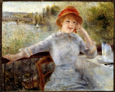 Muotokuva Alphonsine Fournaisesta - öljy kankaalle tekijältä Pierre Auguste Renoir