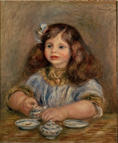 Muotokuva Genevieve Bernheim de Villersistä (1907-1936), tulevasta kreivitär Jean de la Chapellesta. tekijältä Pierre Auguste Renoir