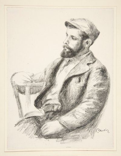 Portrait of Louis Valtat tekijältä Pierre Auguste Renoir
