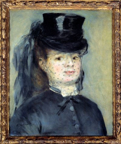 Madame Darrasin muotokuva, syntyperäinen Henriette Oudiette, kapteeni Paul Darrasin vaimo (Study for the Amazon of the 1873) tekijältä Pierre Auguste Renoir