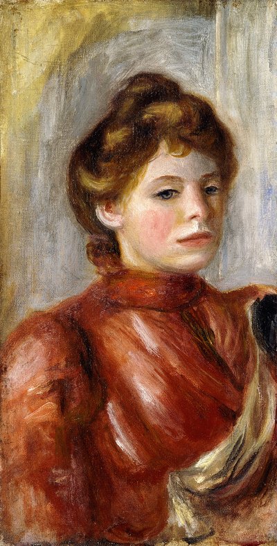 naisen muotokuva; Naisen muotokuva, 1891-1892 tekijältä Pierre Auguste Renoir