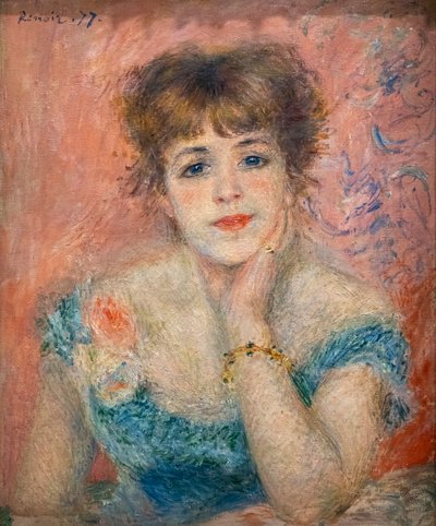 Näyttelijä Jeanne Samaryn muotokuva tekijältä Pierre-Auguste Renoir