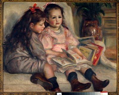 Muotokuvia lapsista (Martial Caillebotten lapset). 1895 tekijältä Pierre Auguste Renoir