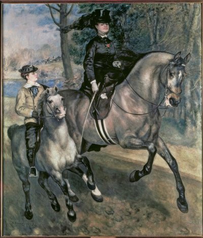Ratsastaja Bois de Boulognen puistossa tekijältä Pierre Auguste Renoir