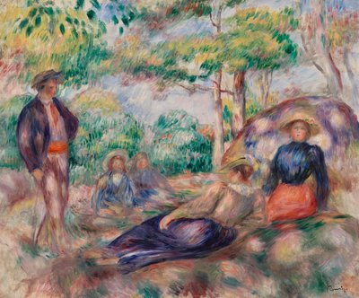 Lepää ruohikossa tekijältä Pierre Auguste Renoir