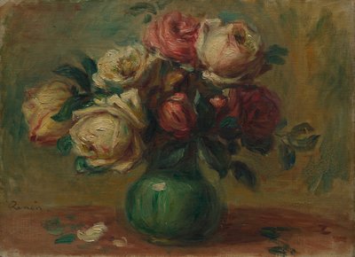 Ruusut maljakossa, c. 1890. tekijältä Pierre Auguste Renoir