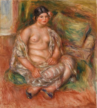 Istuva Odalisque tekijältä Pierre-Auguste Renoir