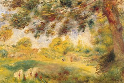 Kevätmaisema (öljy kankaalle) tekijältä Pierre Auguste Renoir