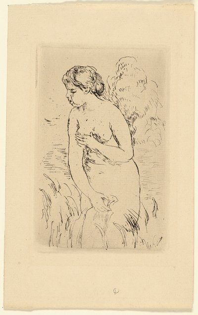 Seisova uimari tekijältä Pierre Auguste Renoir