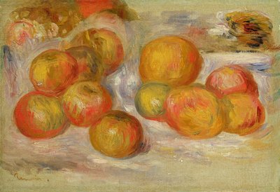 Asetelma omenoiden kanssa, n. 1898 tekijältä Pierre Auguste Renoir