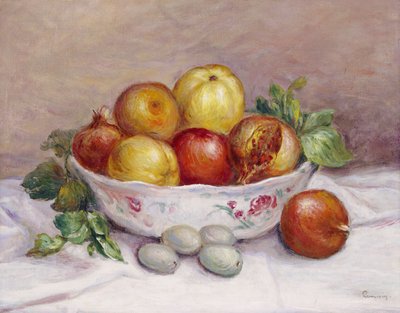 Asetelma granaattiomenan kanssa tekijältä Pierre-Auguste Renoir