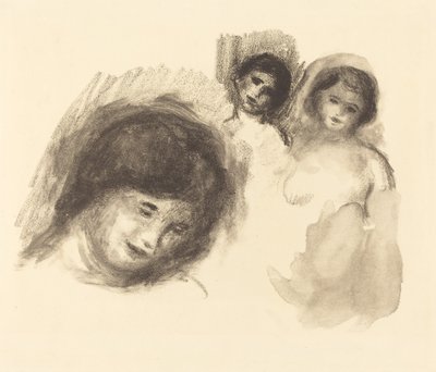Kivi kolmella luonnoksella Kivi kolmella luonnoksella, 1904. tekijältä Pierre Auguste Renoir