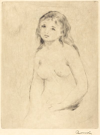 Tutkimus Uimari Etude pour une baigneuse, 1800-luvun loppu - 1900-luvun alku. tekijältä Pierre Auguste Renoir
