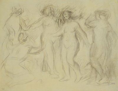 Tutkimus Pariisin tuomiota varten; Tutkimus Pariisin tuomiosta, tekijältä Pierre Auguste Renoir