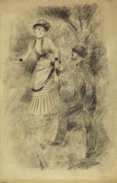 Laskeutuminen huipulta: Jean Martin Steadies Hélène, pankkiirin tytär, 1881 tekijältä Pierre Auguste Renoir