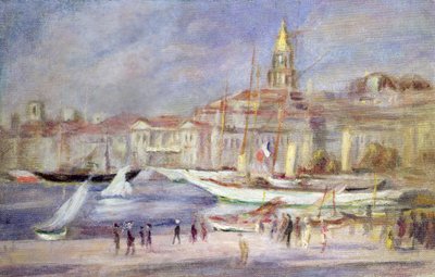 Marseillen vanha satama, noin 1912 tekijältä Pierre-Auguste Renoir