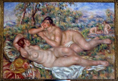 Uimarit. Pierre Auguste Renoirin (1841-1919) maalaus tekijältä Pierre Auguste Renoir