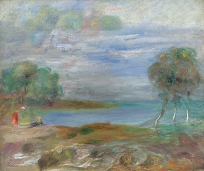 Kaksi ihmistä veden äärellä tekijältä Pierre Auguste Renoir
