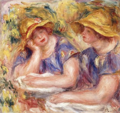 Kaksi naista sinisessä mekossa tekijältä Pierre Auguste Renoir