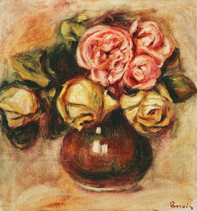 Ruusumaljakko; Vase de Roses, tekijältä Pierre Auguste Renoir