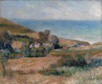 Näkymä merenrannikolle lähellä Wargemontia Normandiassa, 1880. tekijältä Pierre-Auguste Renoir