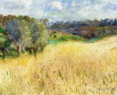 Wheatfield, 1879 tekijältä Pierre Auguste Renoir