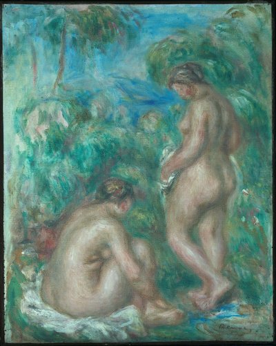 Nainen uimassa tekijältä Pierre-Auguste Renoir