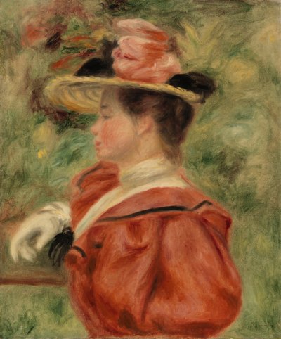 Nainen hansikkaalla (Femme au gant) tekijältä Pierre Auguste Renoir