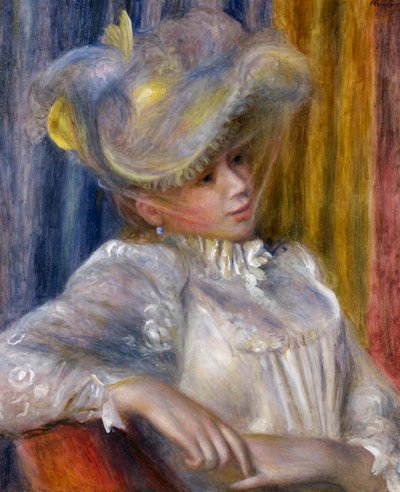Nainen hatulla Nainen hatulla, 1891 tekijältä Pierre Auguste Renoir