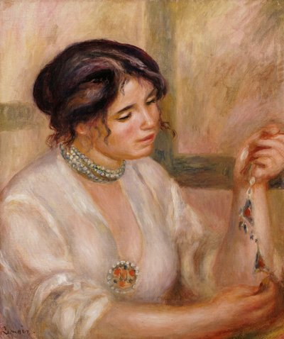 Nainen kaulakorulla tekijältä Pierre Auguste Renoir