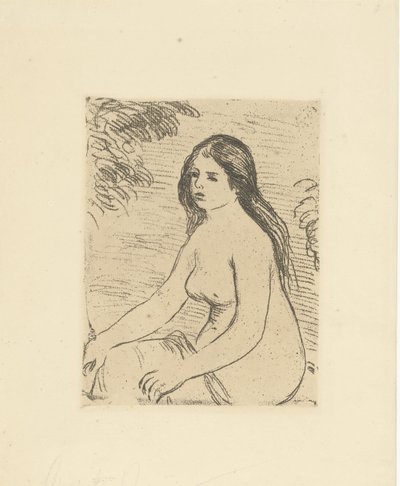 Istuva alaston nainen Femme nue assise tekijältä Pierre-Auguste Renoir