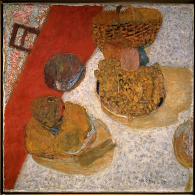 Kulmapöytä Pierre Bonnardin (1867-1947) maalaus 1935 Pariisi, musee national d